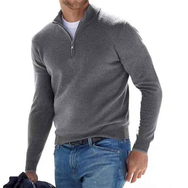 Pull Homme à Col Zippé Style Classique – Image 8