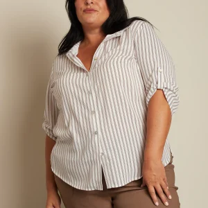 Blouse à manches 3/4 avec boutons