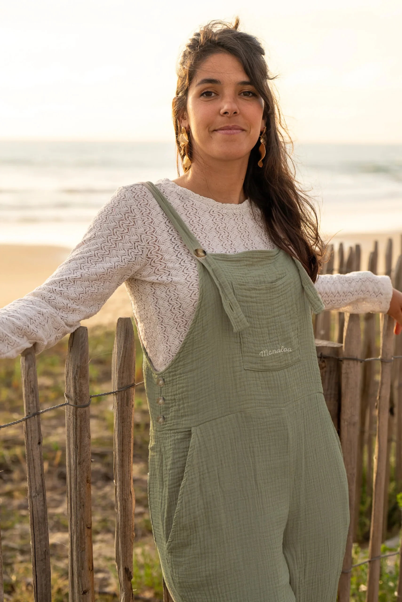 Salopette pantalon Kaki – Image 3