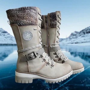 Bottes d’Hiver Femme – Chaudes et Imperméables avec Semelle Antidérapante