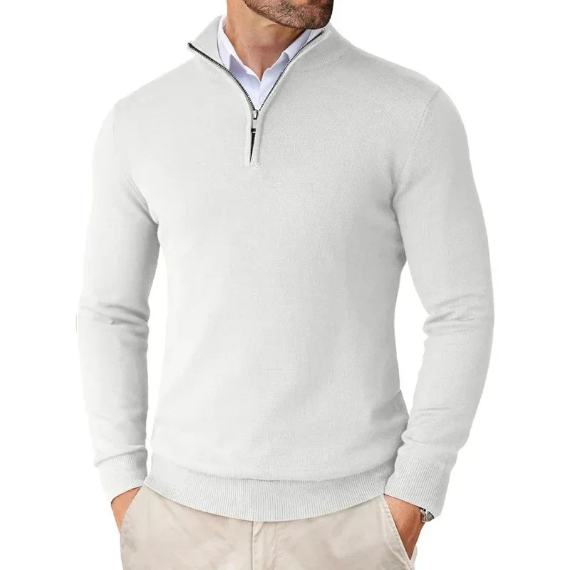 Pull homme à demi-zip – Pull classique à coupe moderne – Image 3