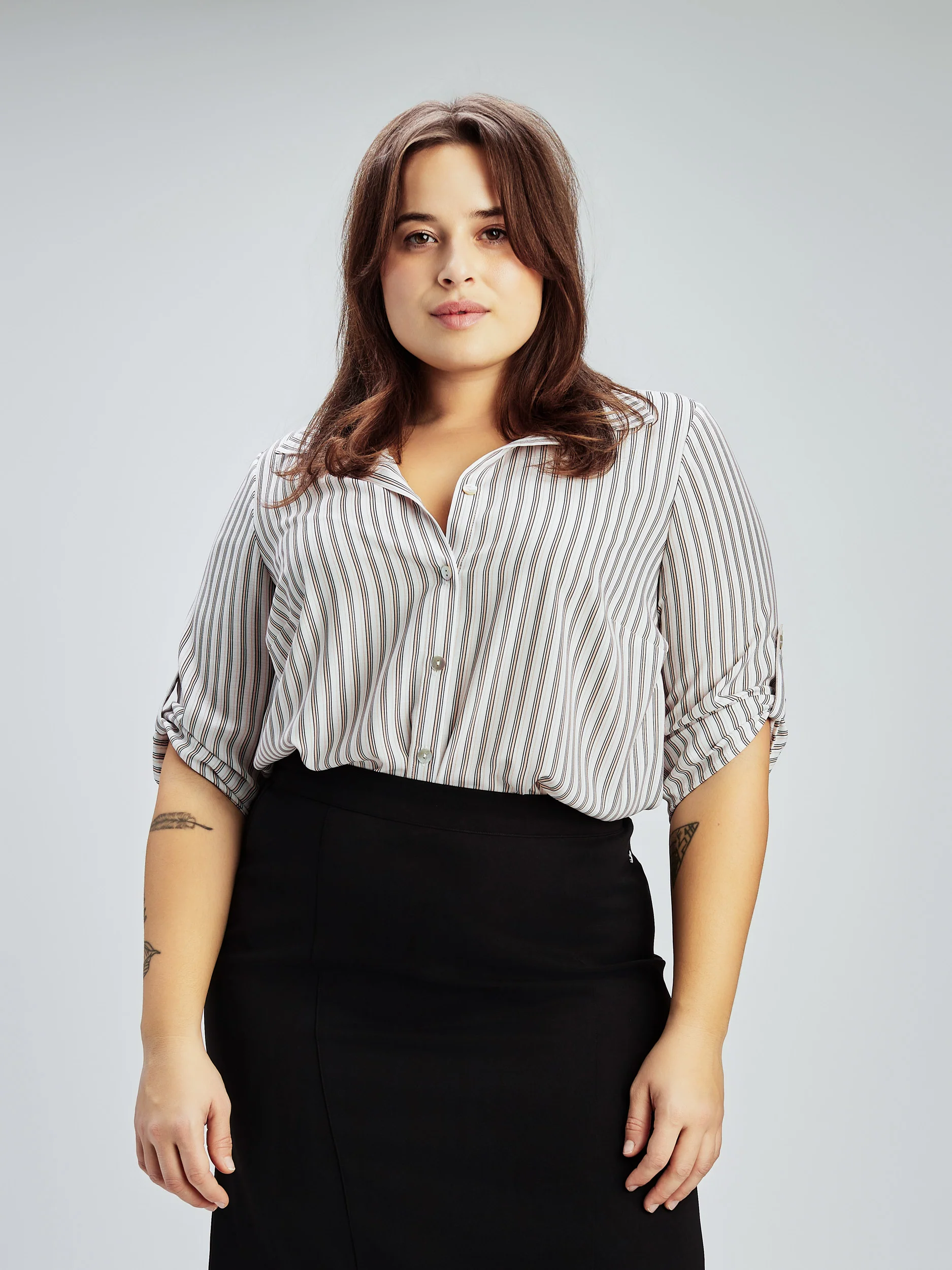 Blouse à manches 3/4 avec boutons – Image 7