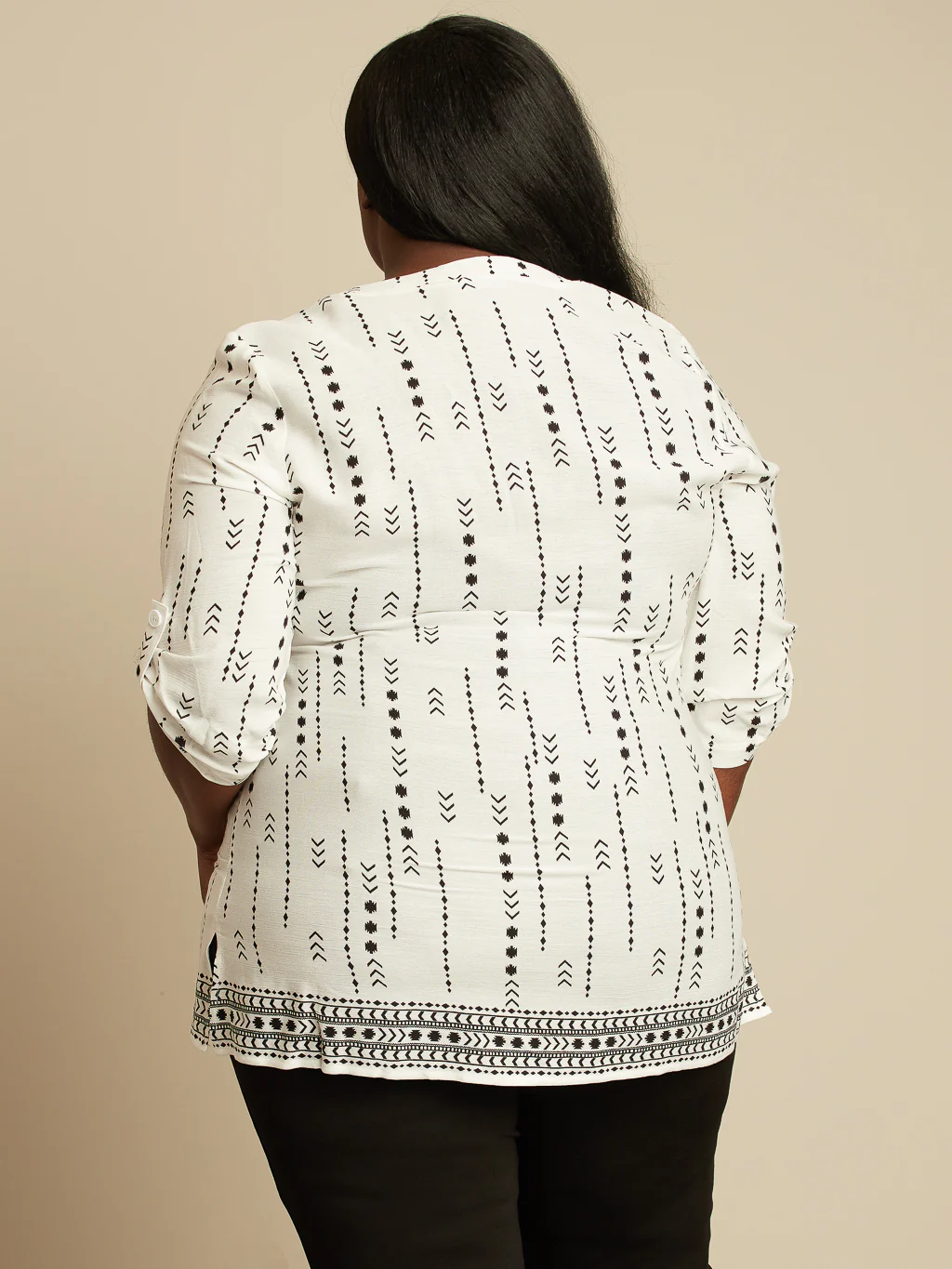 Blouse à manches 3/4 avec boutons – Image 8