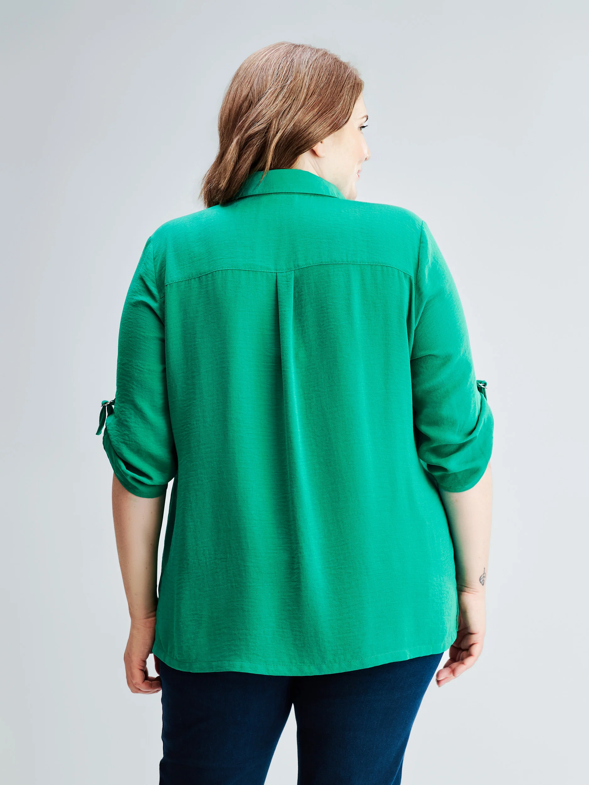 Blouse à manches 3/4 avec boutons – Image 7