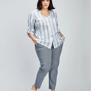 Blouse à manches 3/4 avec boutons