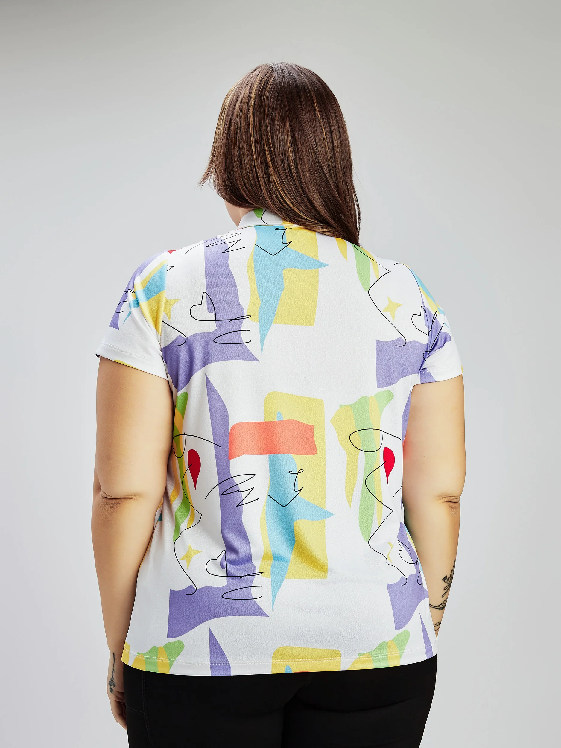 Blouse à manches courtes avec boutons – Image 4