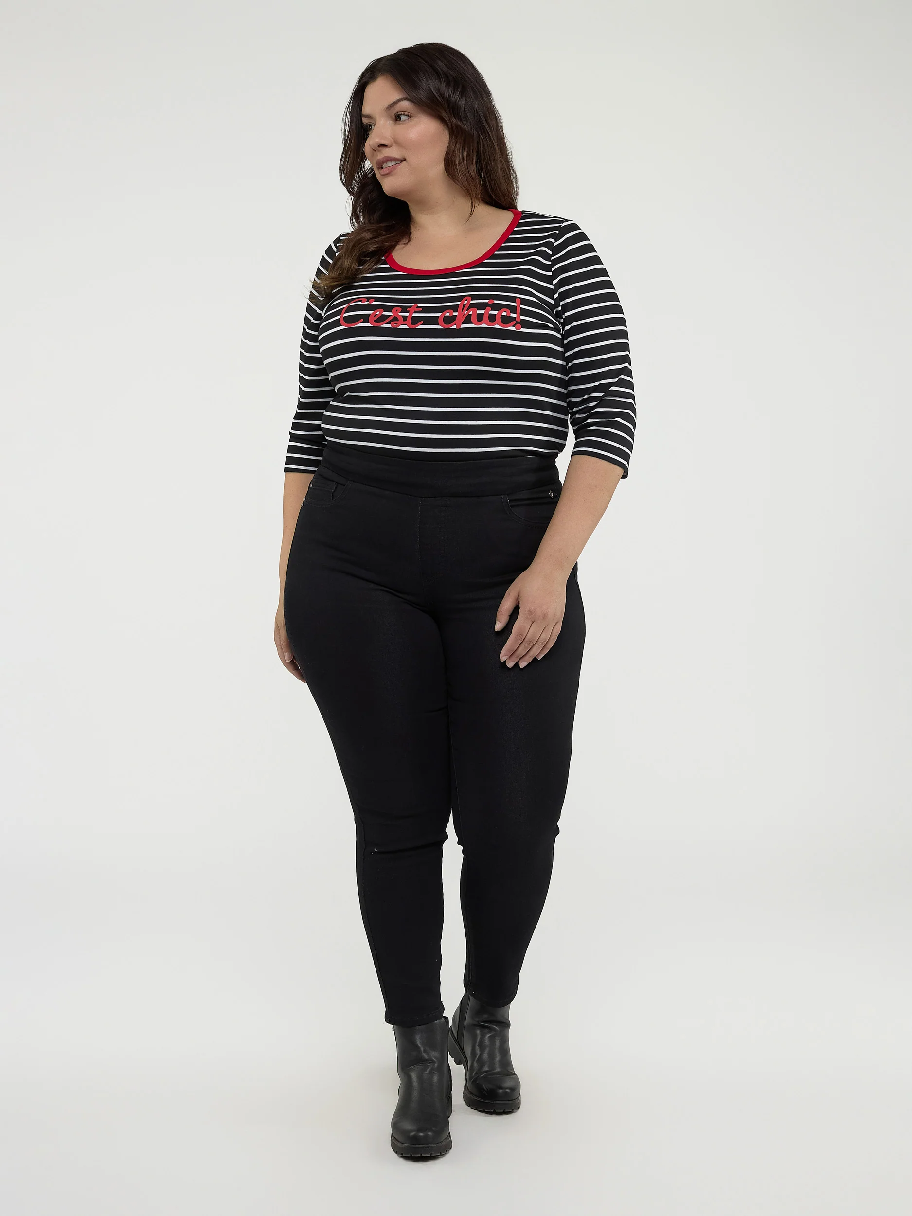 Jean skinny ajusté à enfiler – Image 2