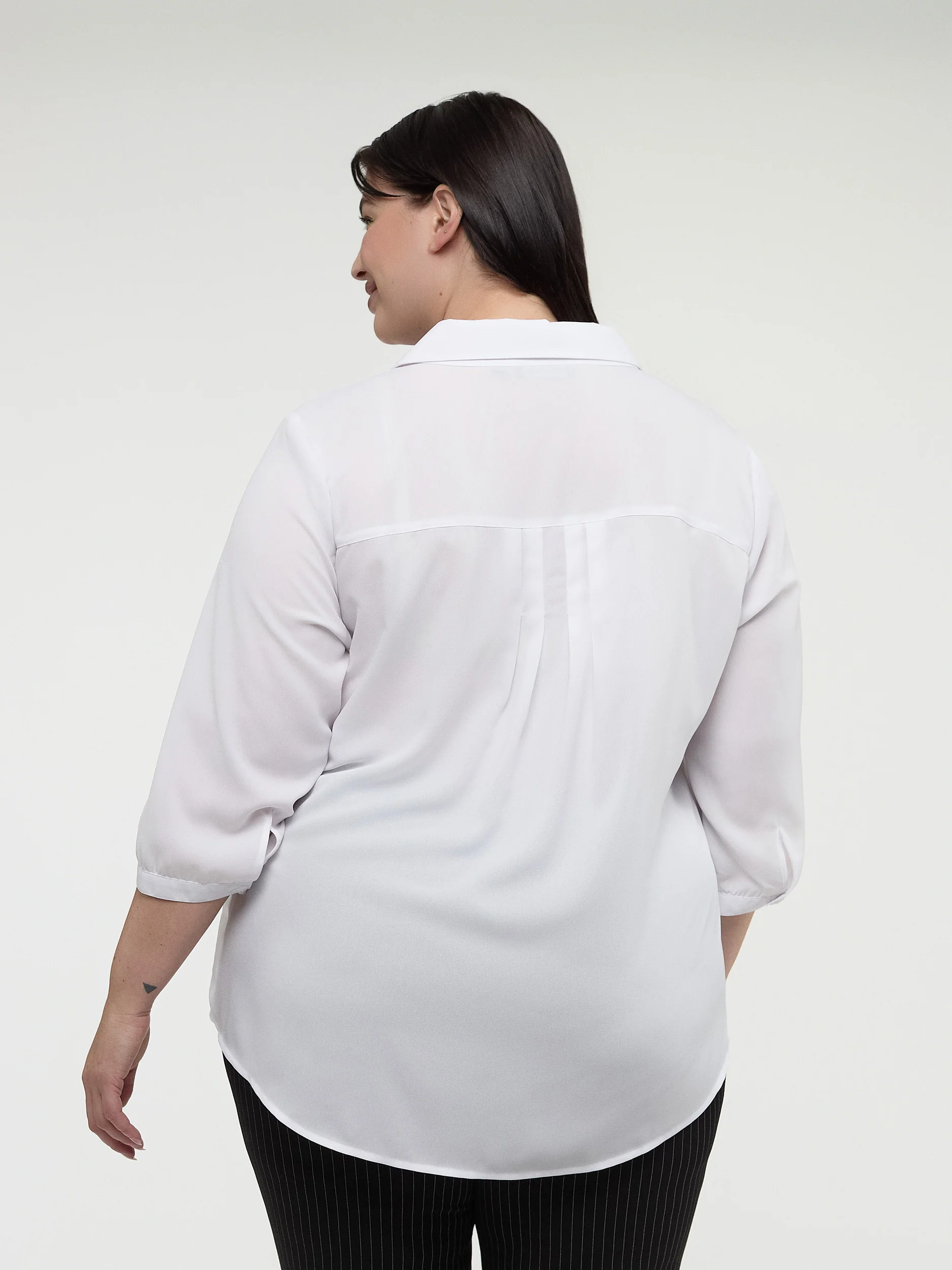 Blouse à manches 3/4 avec boutons – Image 8