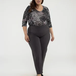 Pantalon habillé droit à enfiler - Petite