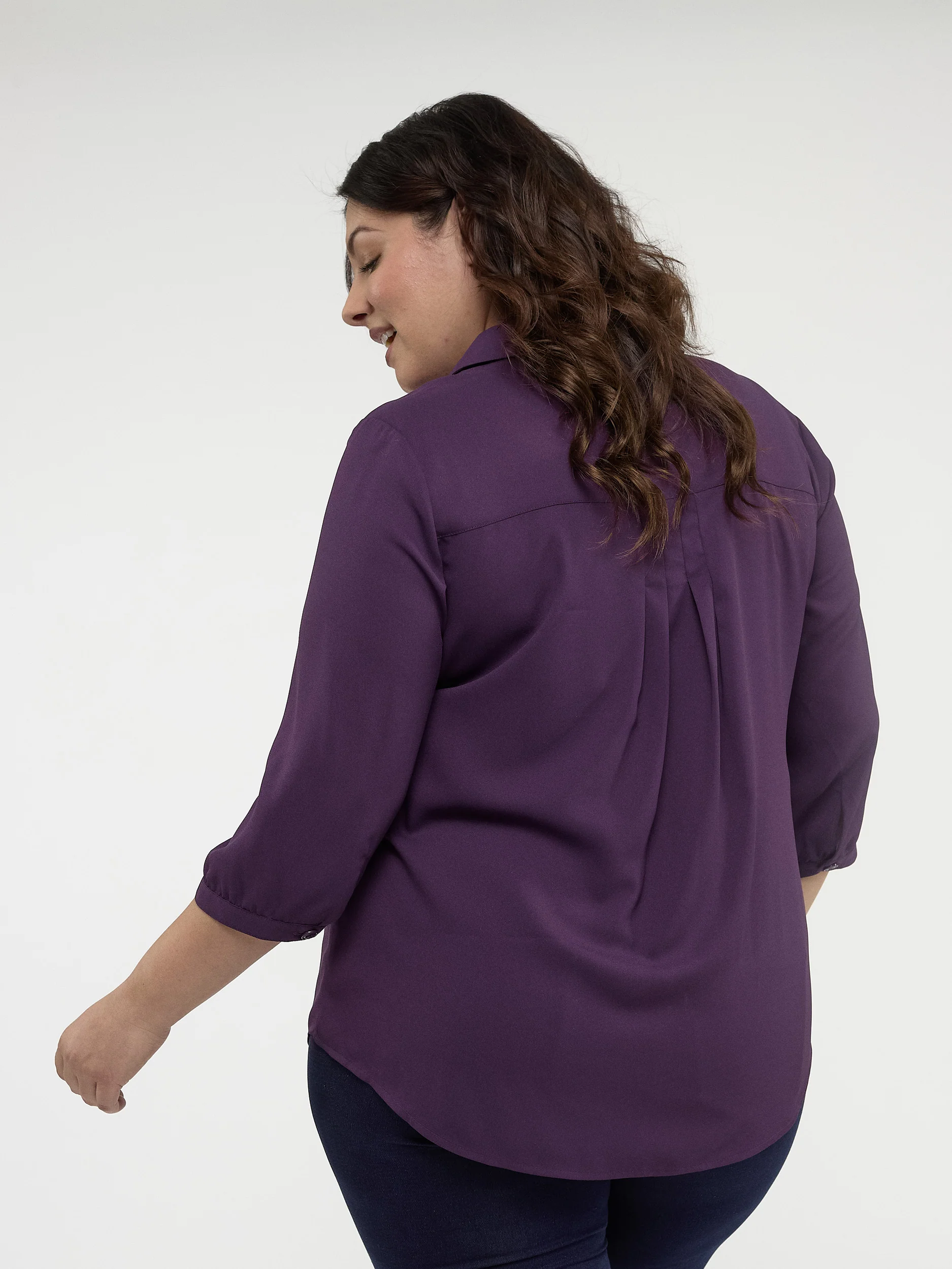 Blouse à manches 3/4 avec boutons – Image 4