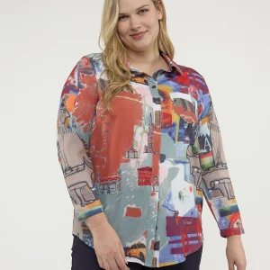 Blouse à manches longues avec boutons