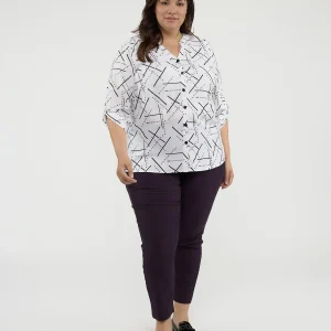 Blouse à manches 3/4 avec boutons