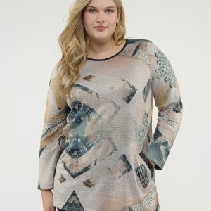 Tunique en tricot à manches longues