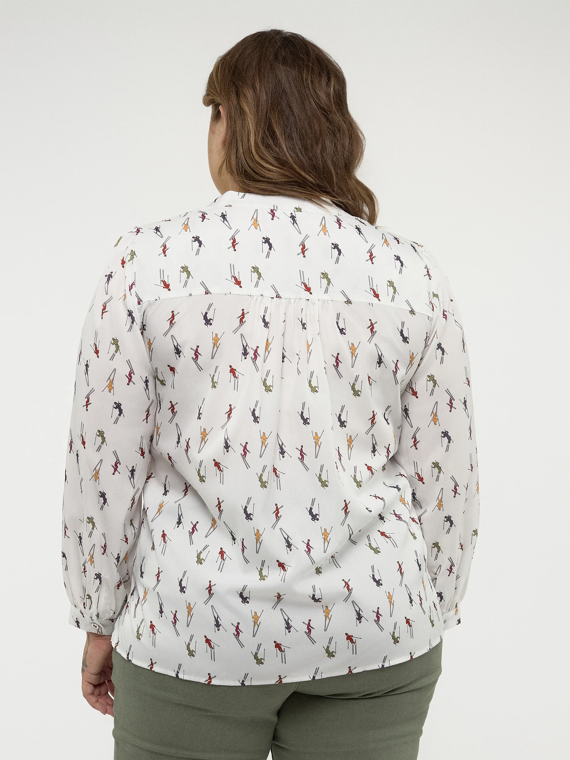 Blouse à manches longues avec boutons – Image 4