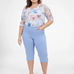 Capri droit ajusté à enfiler