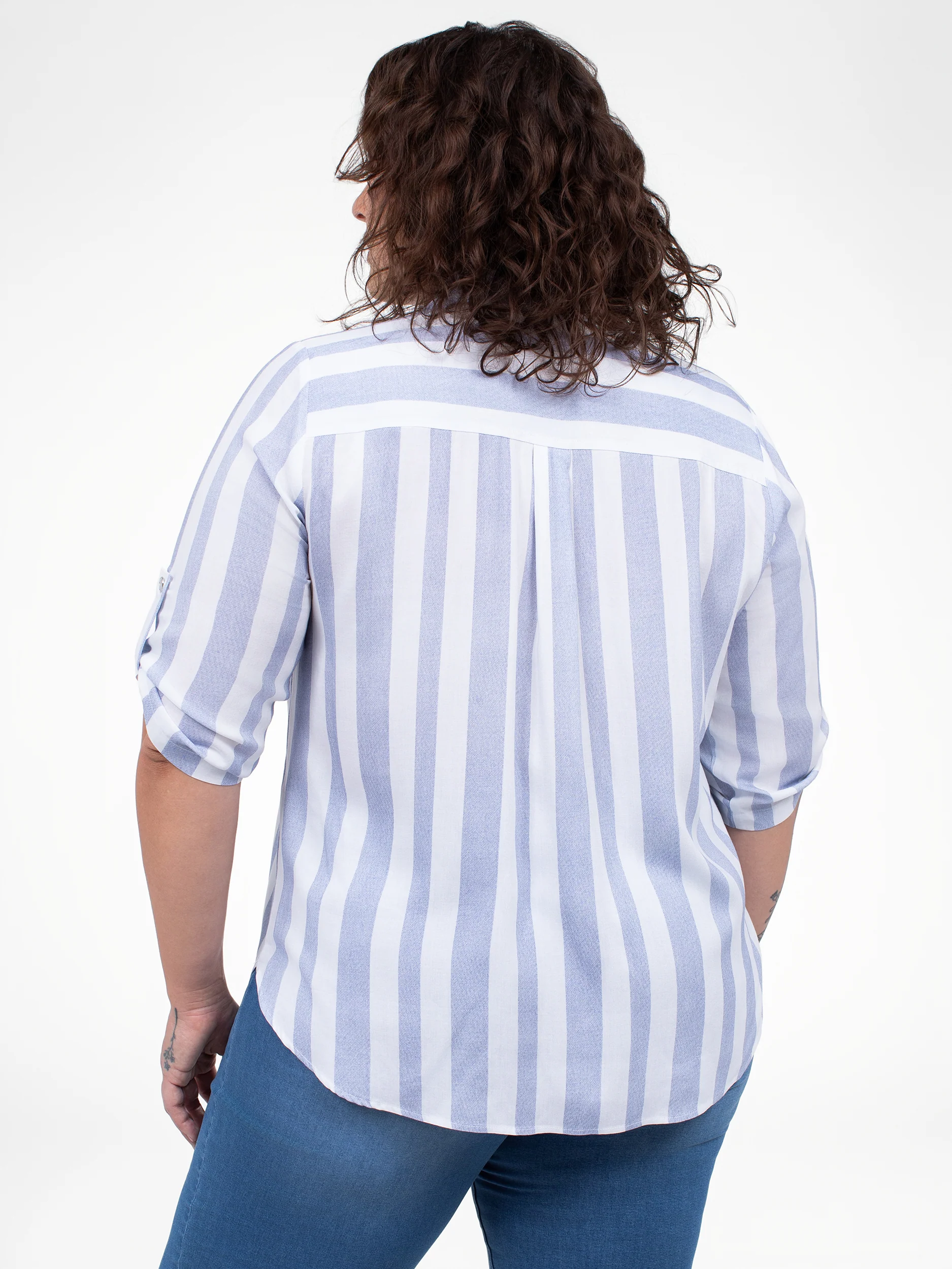 Blouse à manches 3/4 avec boutons – Image 4