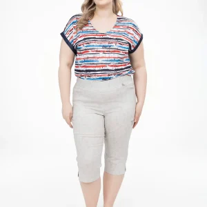 Capri droit ajusté à enfiler