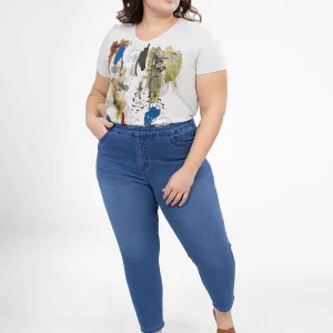 Jean skinny ajusté à enfiler