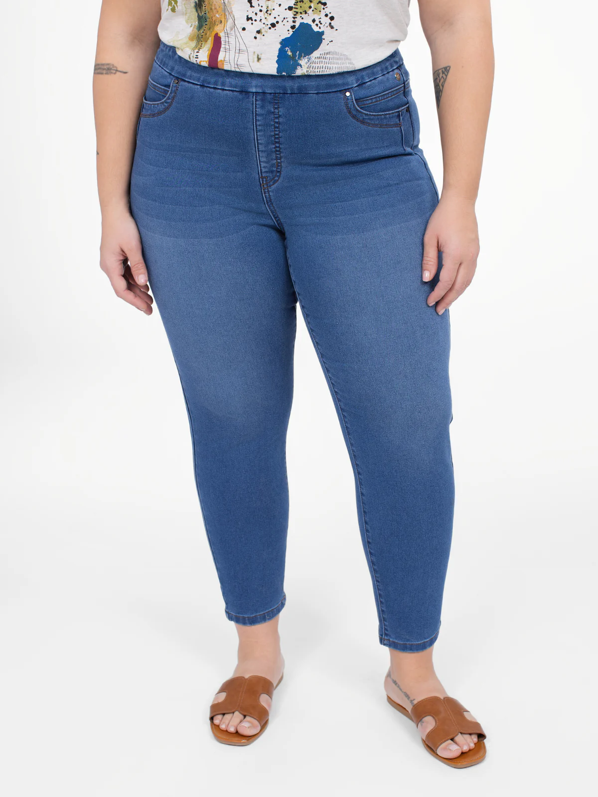 Jean skinny ajusté à enfiler – Image 3