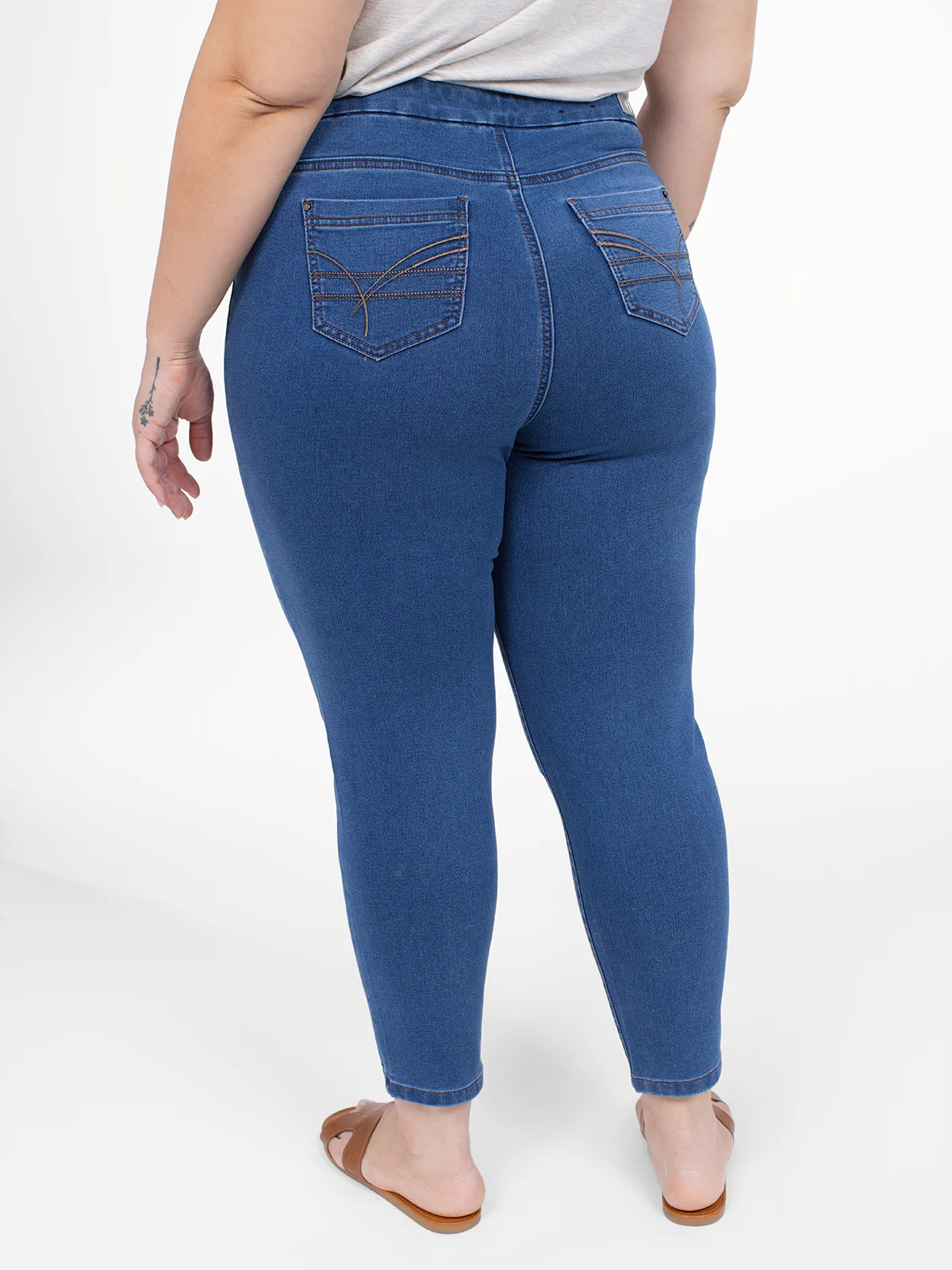 Jean skinny ajusté à enfiler – Image 4