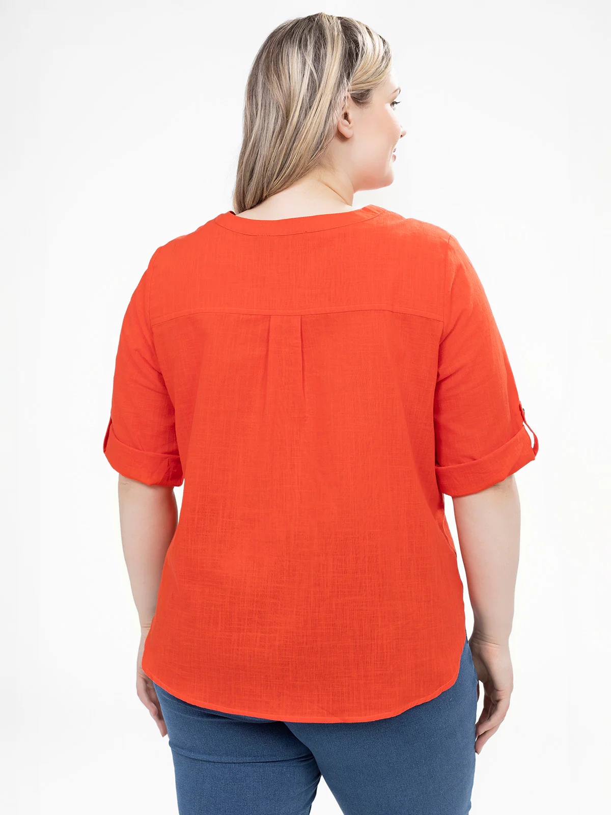 Blouse à manches 3/4 avec boutons – Image 7
