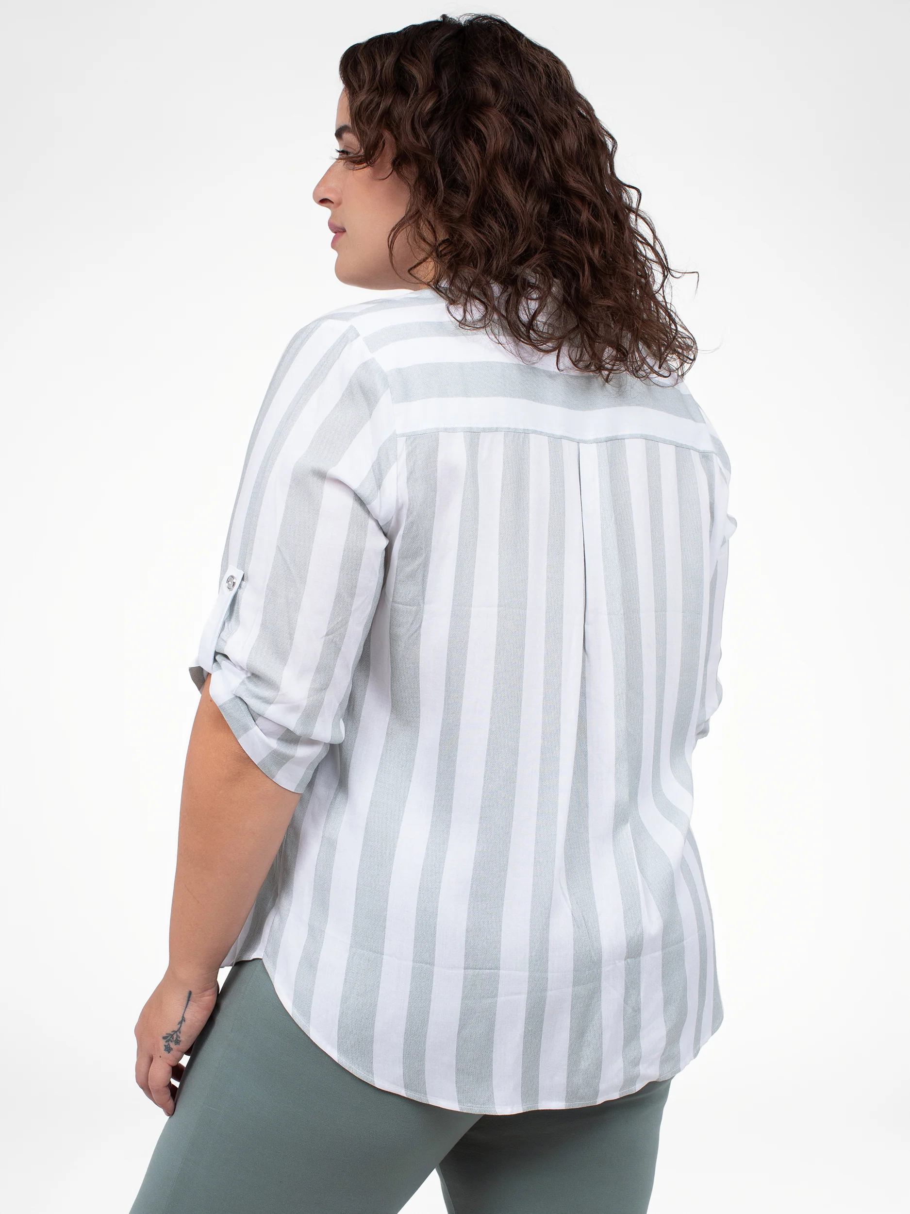 Blouse à manches 3/4 avec boutons – Image 7