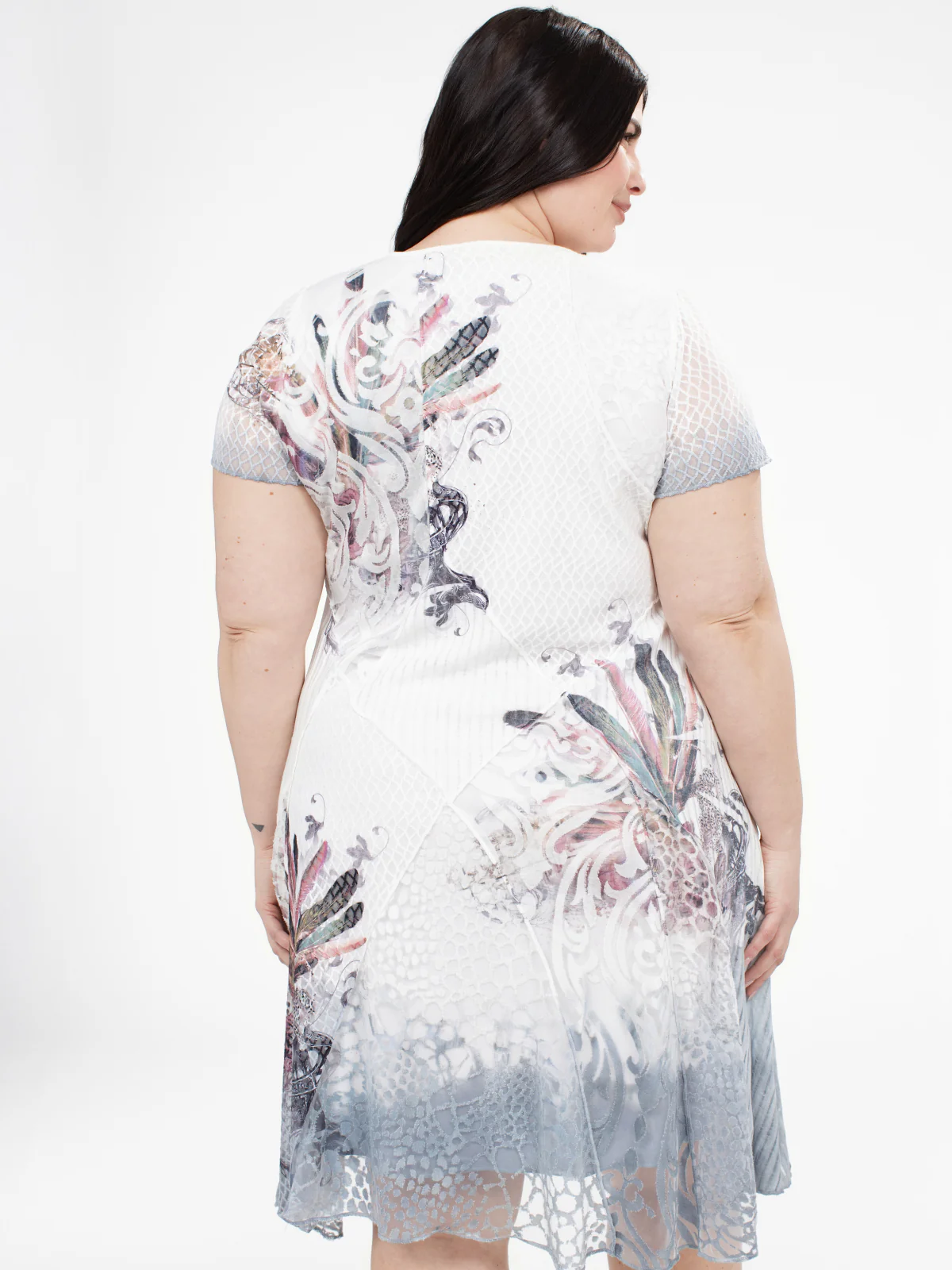 Robe midi évasée en tricot – Image 4