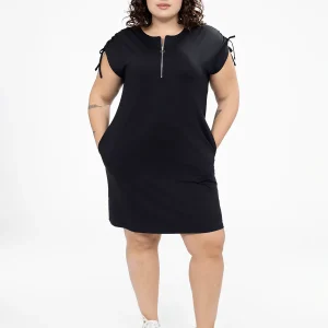 Robe midi évasée en tricot