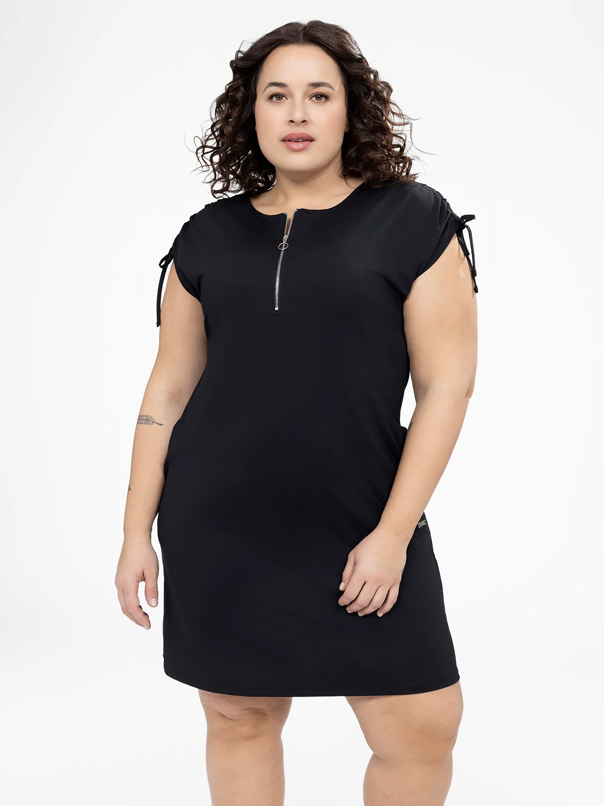 Robe midi évasée en tricot – Image 3