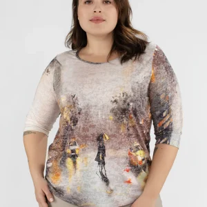 T-shirt à manches 3/4