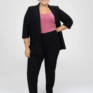 Pantalon habillé droit semi-ajusté à enfiler