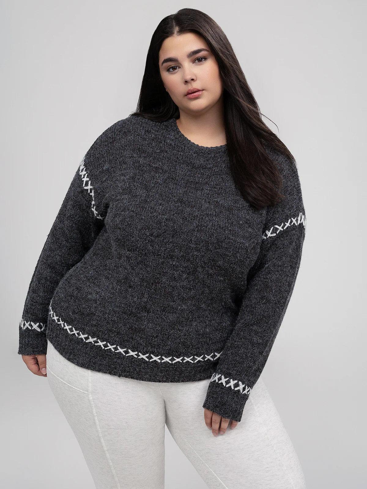 Chandail ample à manches longues