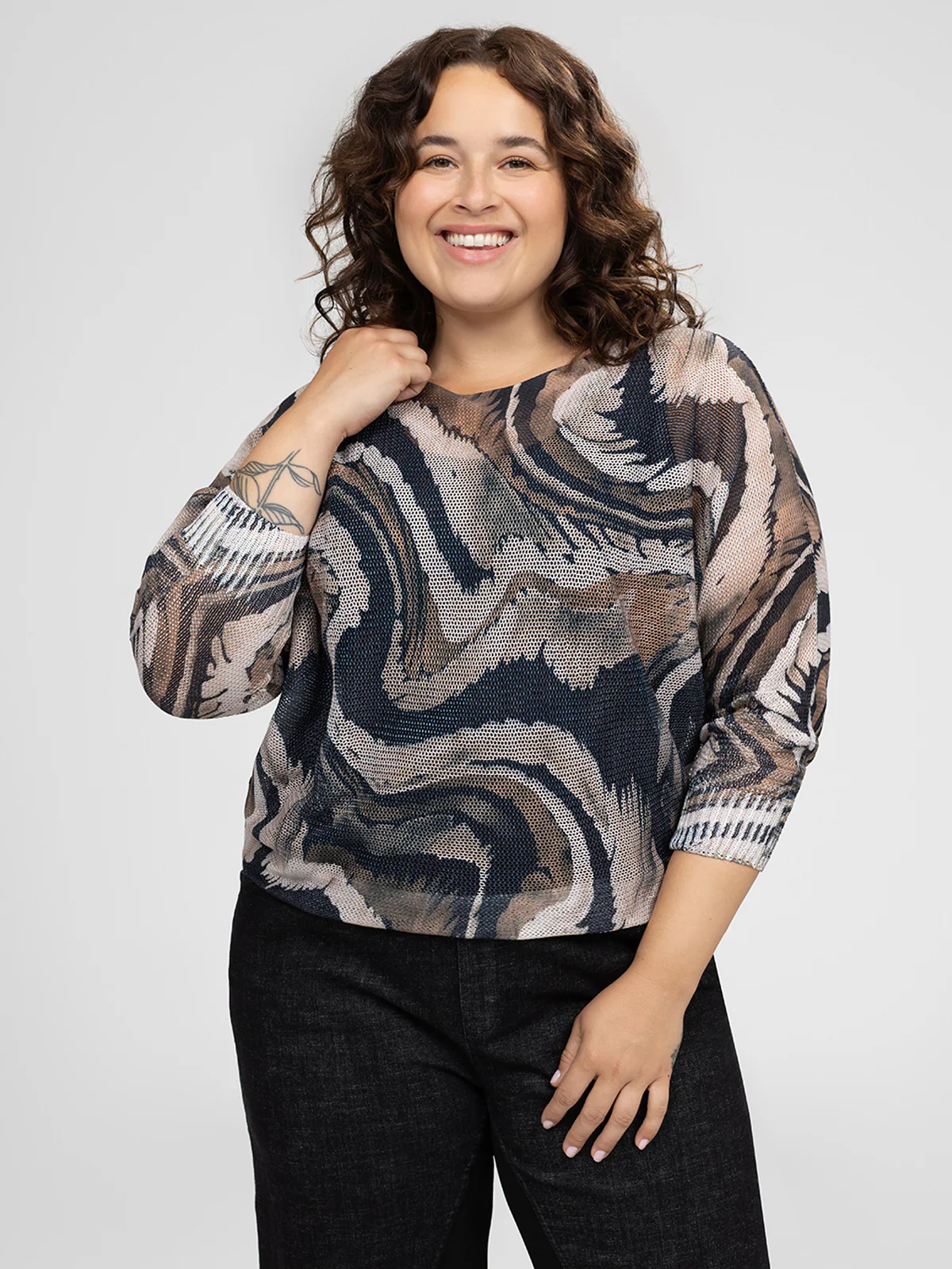 Chandail ample à manches longues – Image 2