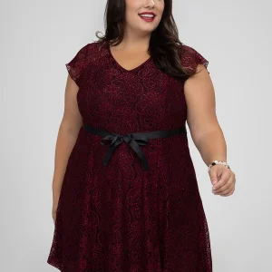 Robe midi évasée en tricot