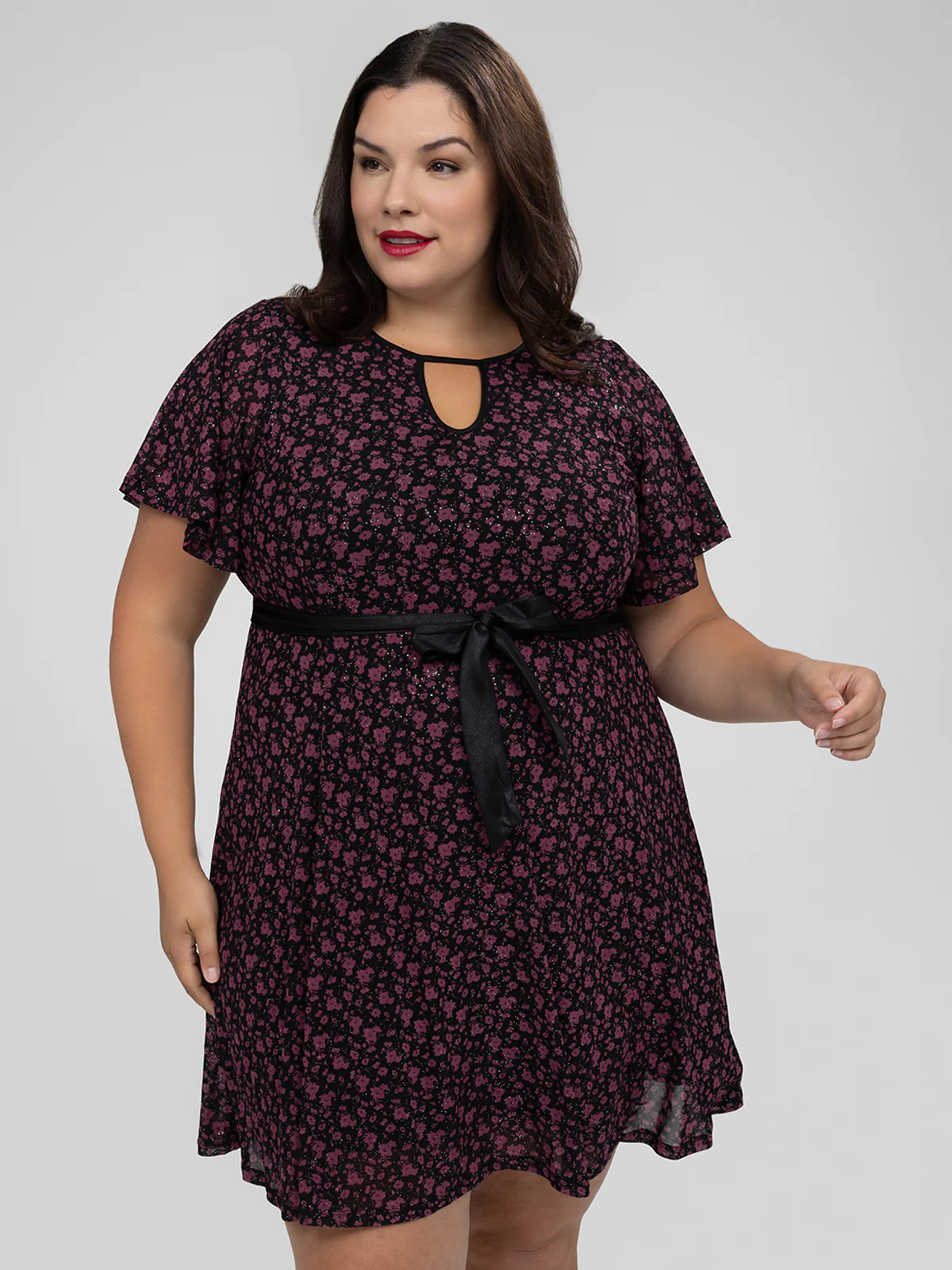 Robe midi évasée en tricot – Image 3