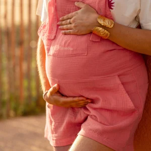 Salopette short fraise