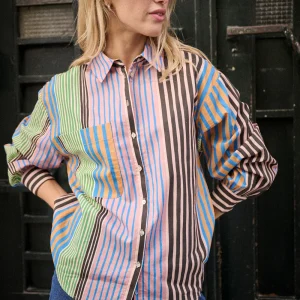 Chemise Calanque rayures colorées
