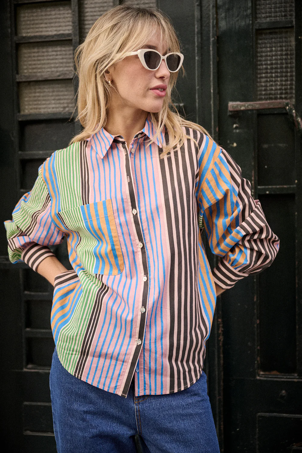 Chemise Calanque rayures colorées – Image 2