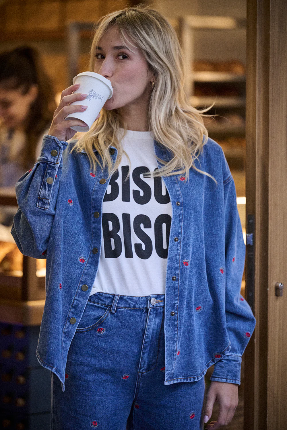 T-shirt Trey Bisou noir – Image 3