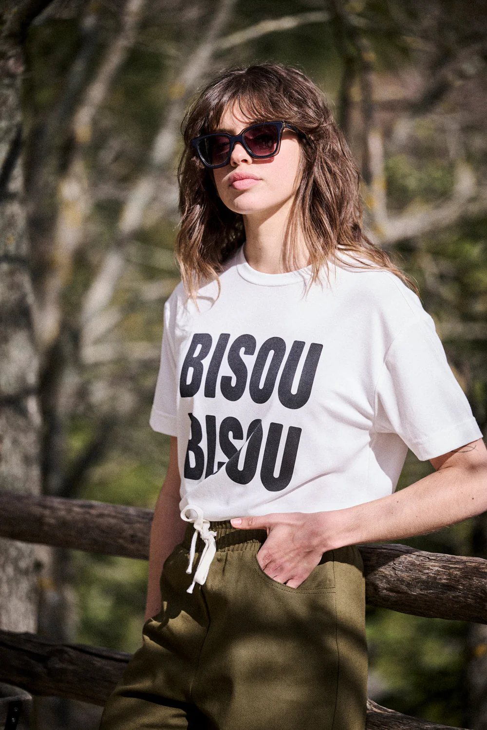 T-shirt Trey Bisou noir – Image 2