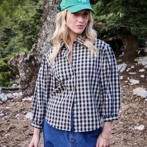 Chemise Catane vichy brodé