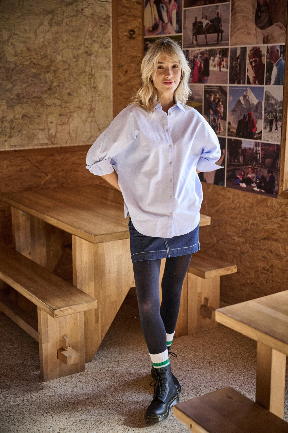 Chemise Cally bleu layette – Image 3