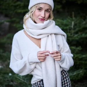 Écharpe Alysse blanche