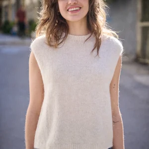 Pull en mohair Marco blanc