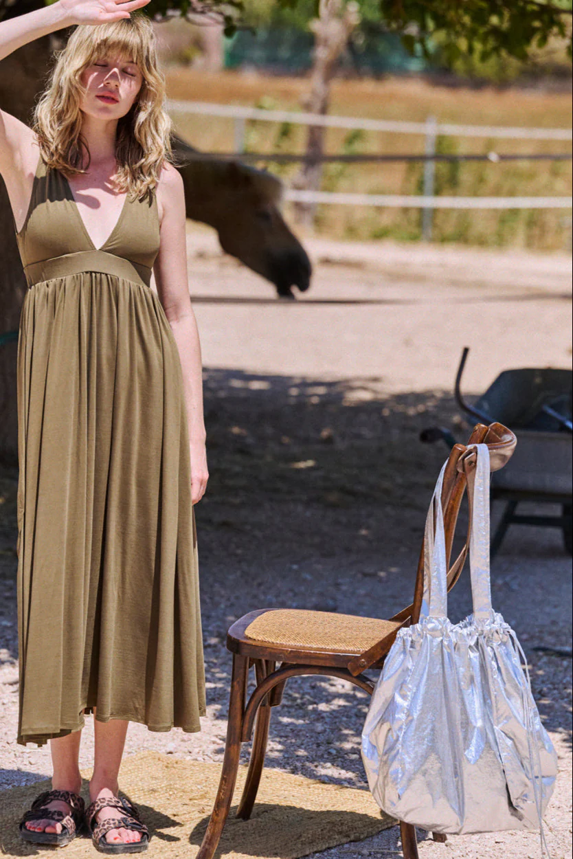 Sac Ava lamé argenté – Image 5