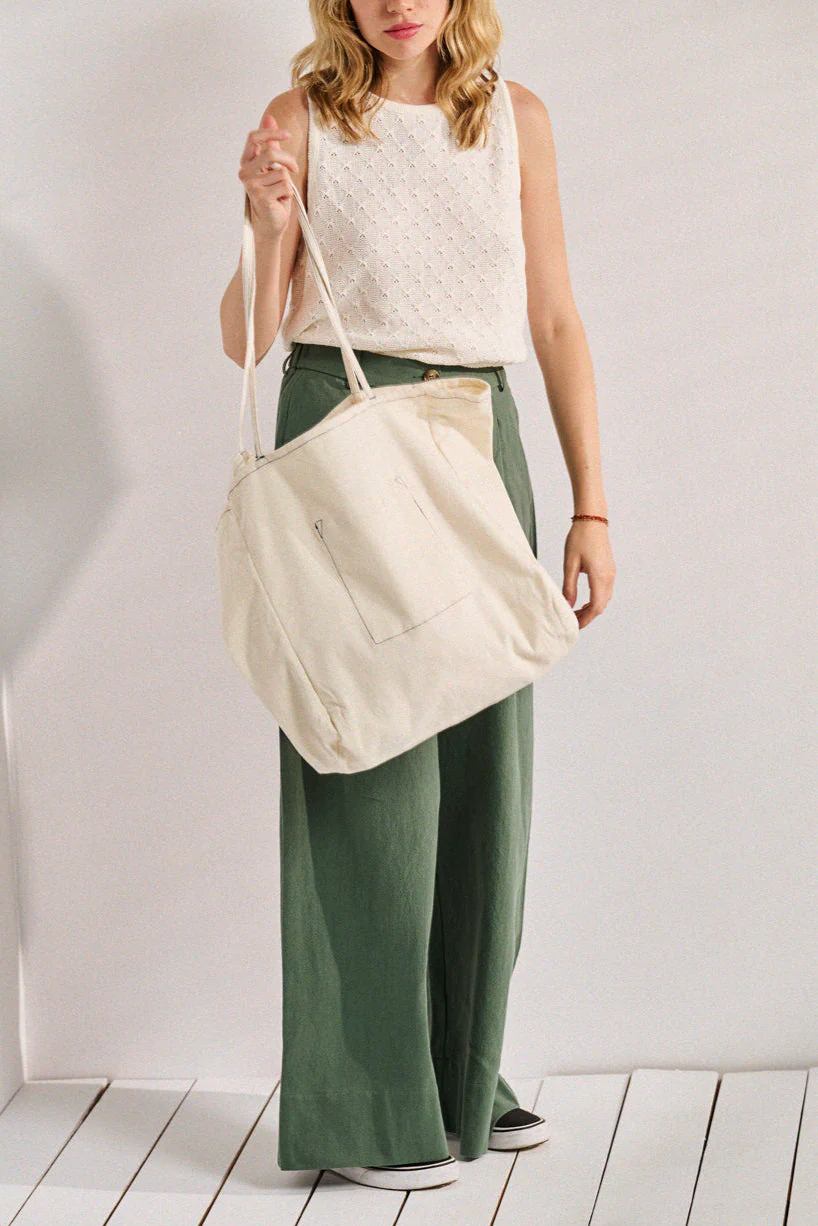 Sac Ava en coton écru – Image 2