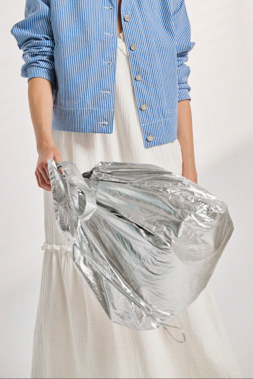 Sac Ava lamé argenté – Image 3