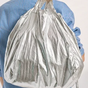 Sac Ava lamé argenté