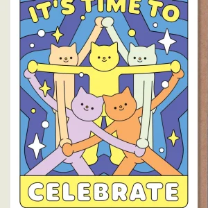 EPEE LAPIN STUDIO Carte de vœux It's Time To Celebrate