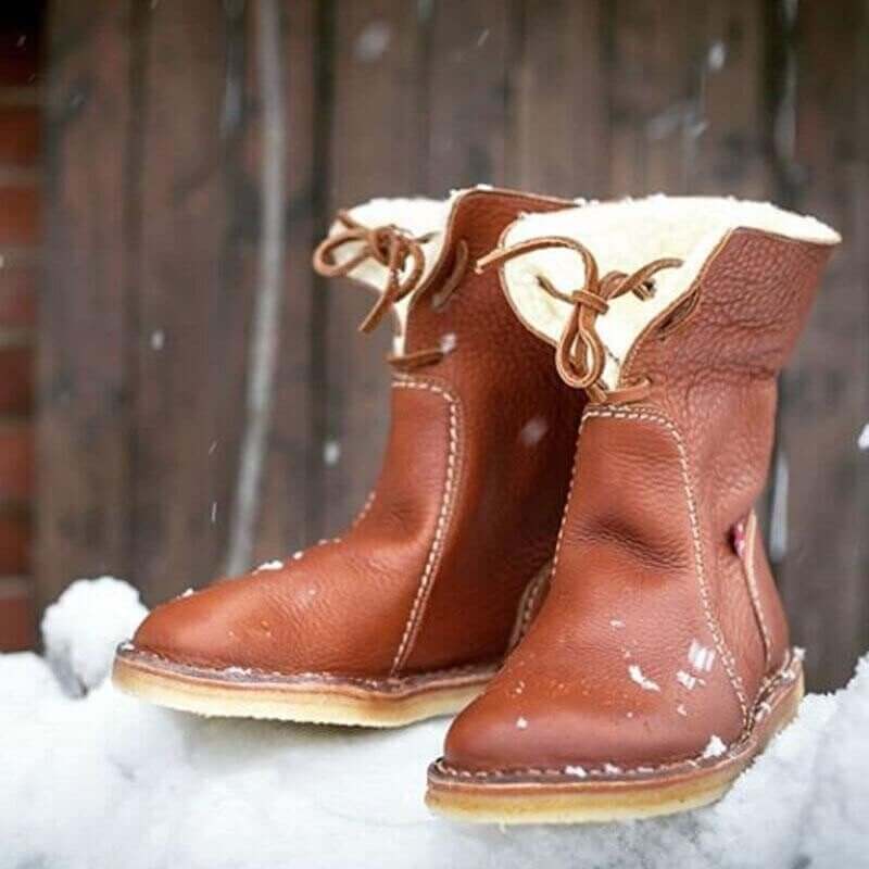 Modeline | Bottes Imperméables en Cuir Polaire Avec Doublure en Laine – Image 3
